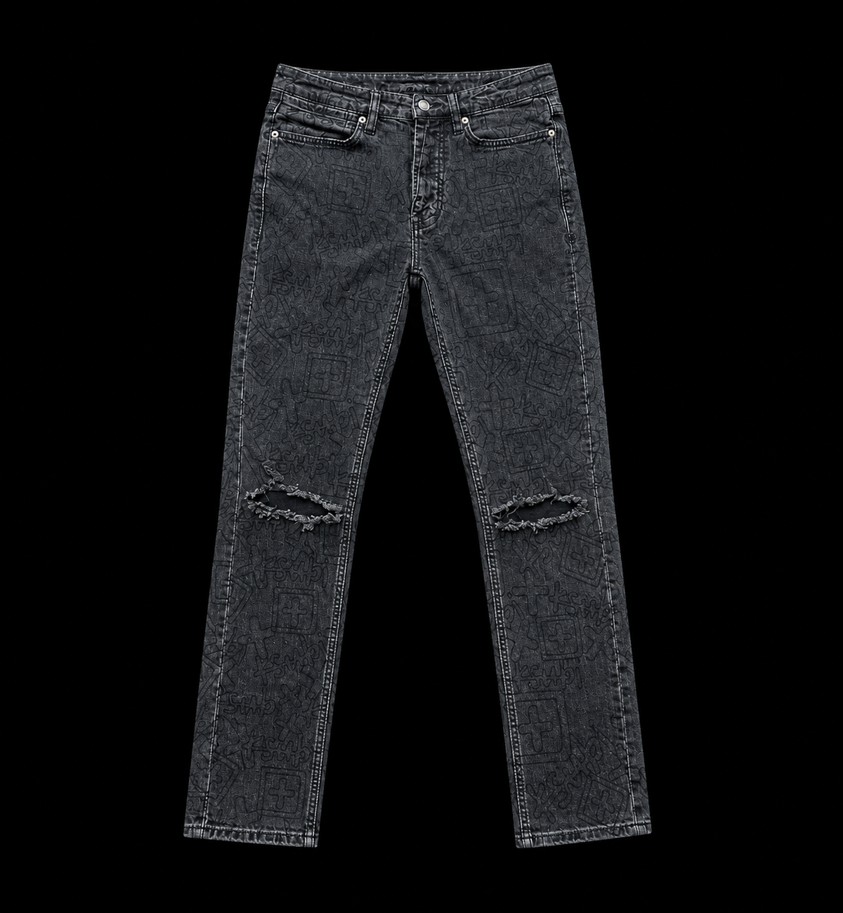 Ksubi Jeans “Chitch Stencil Stitch Grey”