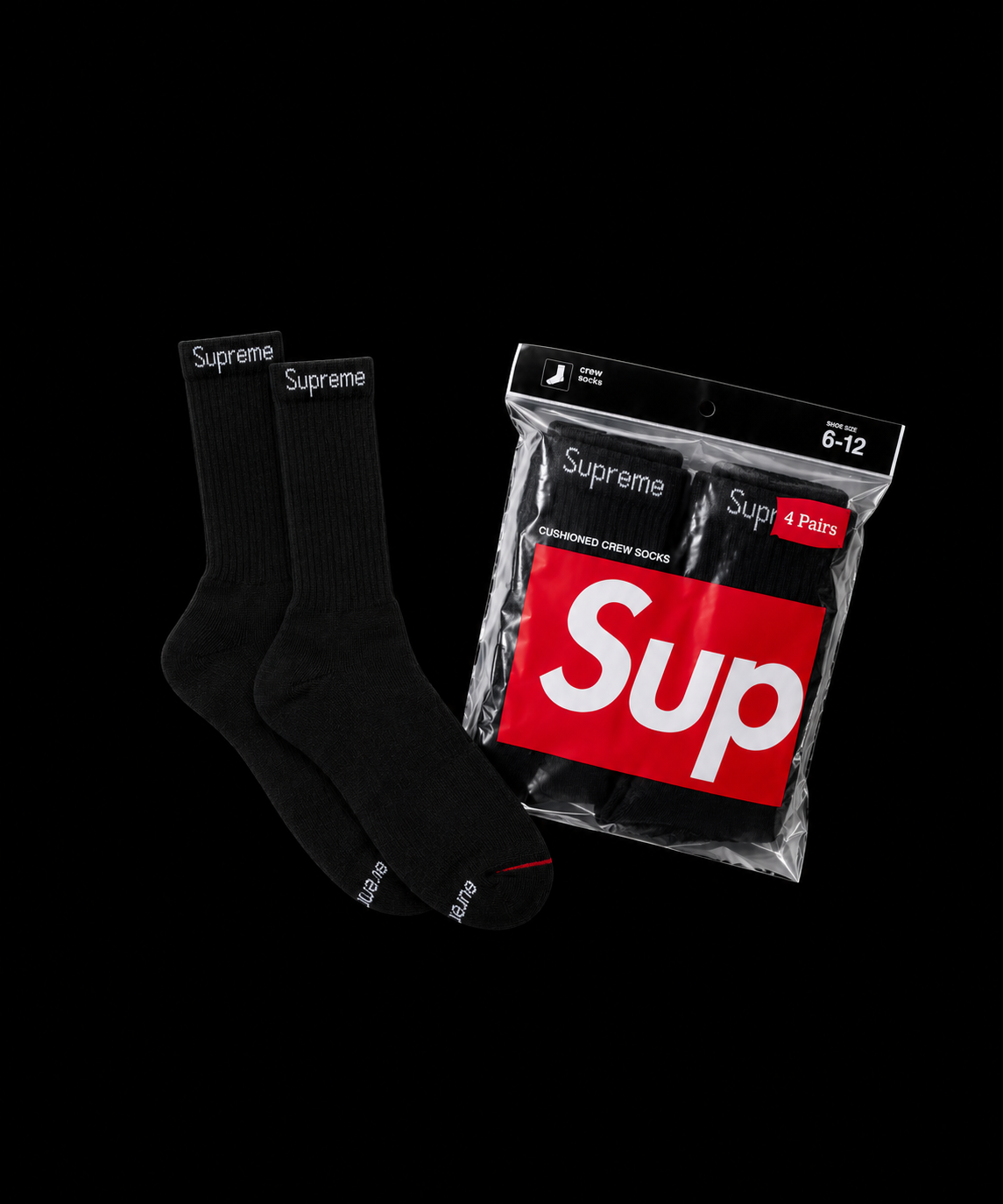 Supreme Socks "Black"